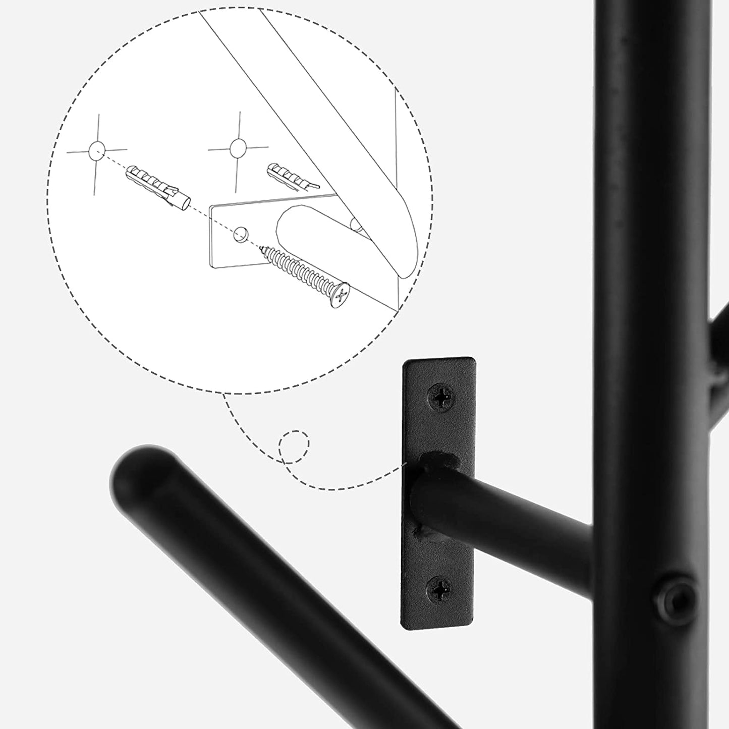 2 Pack Coat Rack Wall Mount, Coat Tree
