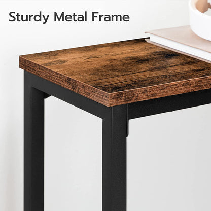 Console Table with Charging Station, Narrow Entryway Table with Power Outlets and USB Ports
