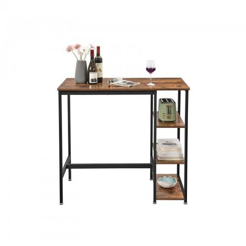 IRVING Bar Table With Shelves - HWLEXTRA