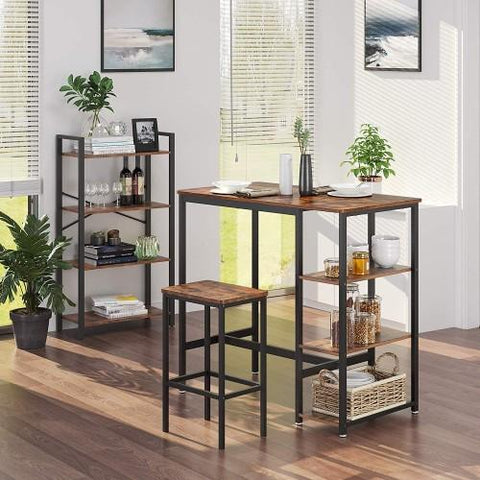 IRVING Bar Table With Shelves - HWLEXTRA