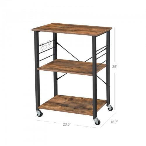 MARTHA Shelf With Wheels - HWLEXTRA