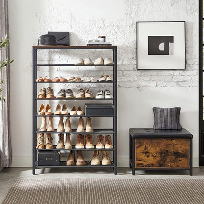 Shoe Rack, Shoe Organizer for Closet, Entryway, 32-40 Pairs of Shoes, 8-Tire, 39.4 x 11.8 x 59.8 Inches