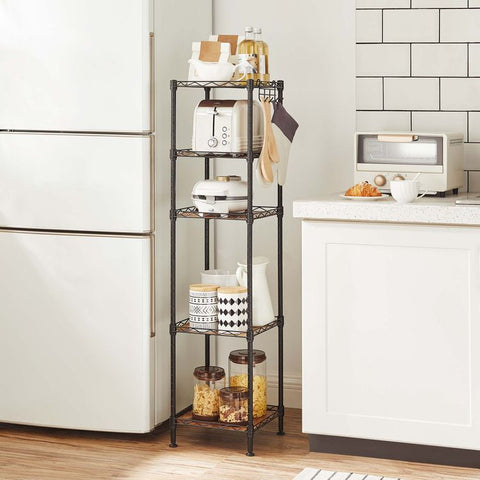 Bathroom Shelf, Storage Rack for Small Space, Total Load Capacity 220 lb, 11.8 x 11.8 x 48.6 Inches