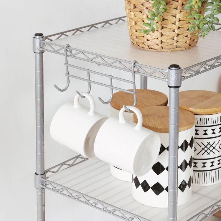 Bathroom Shelf Silver - HWLEXTRA