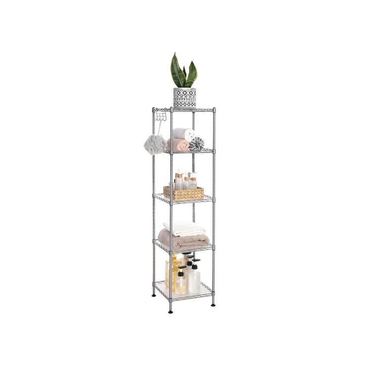 Bathroom Shelf Silver - HWLEXTRA