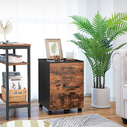 File Cabinet, 3-Drawer Filing Cabinet, Office Cabinet