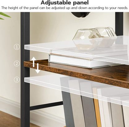 Printer Stand, 3-Tier Printer Cart with Storage, Printer Table on Wheels