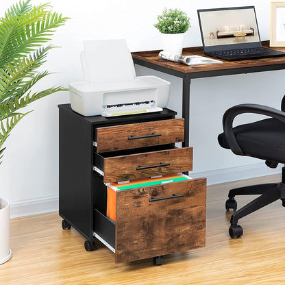 File Cabinet, 3-Drawer Filing Cabinet, Office Cabinet