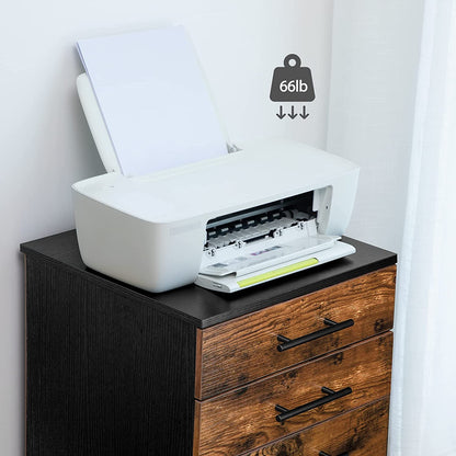 File Cabinet, 3-Drawer Filing Cabinet, Office Cabinet