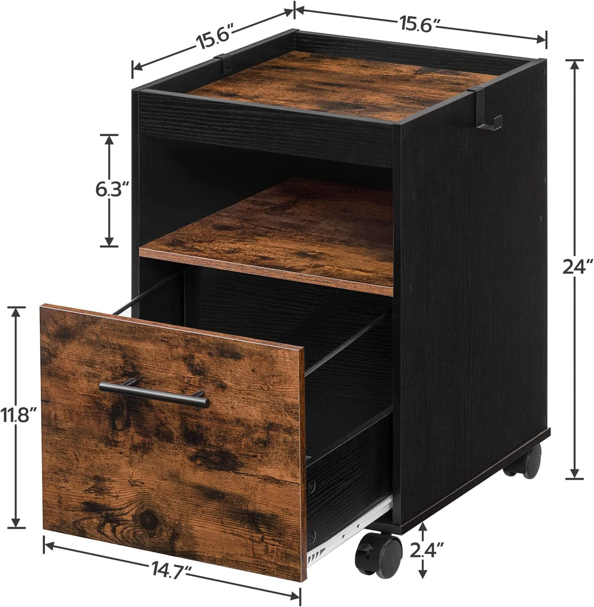 File Cabinet, Office Cabinet with Drawer and Enclosure, Filling Cabinet