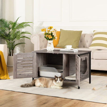 Cat Litter Box Enclosure, Hidden Litter Box Furniture