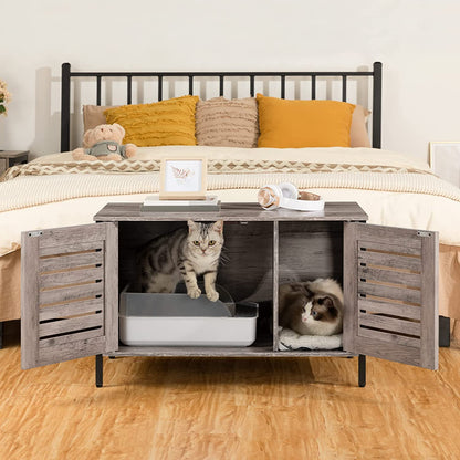 Cat Litter Box Enclosure, Hidden Litter Box Furniture