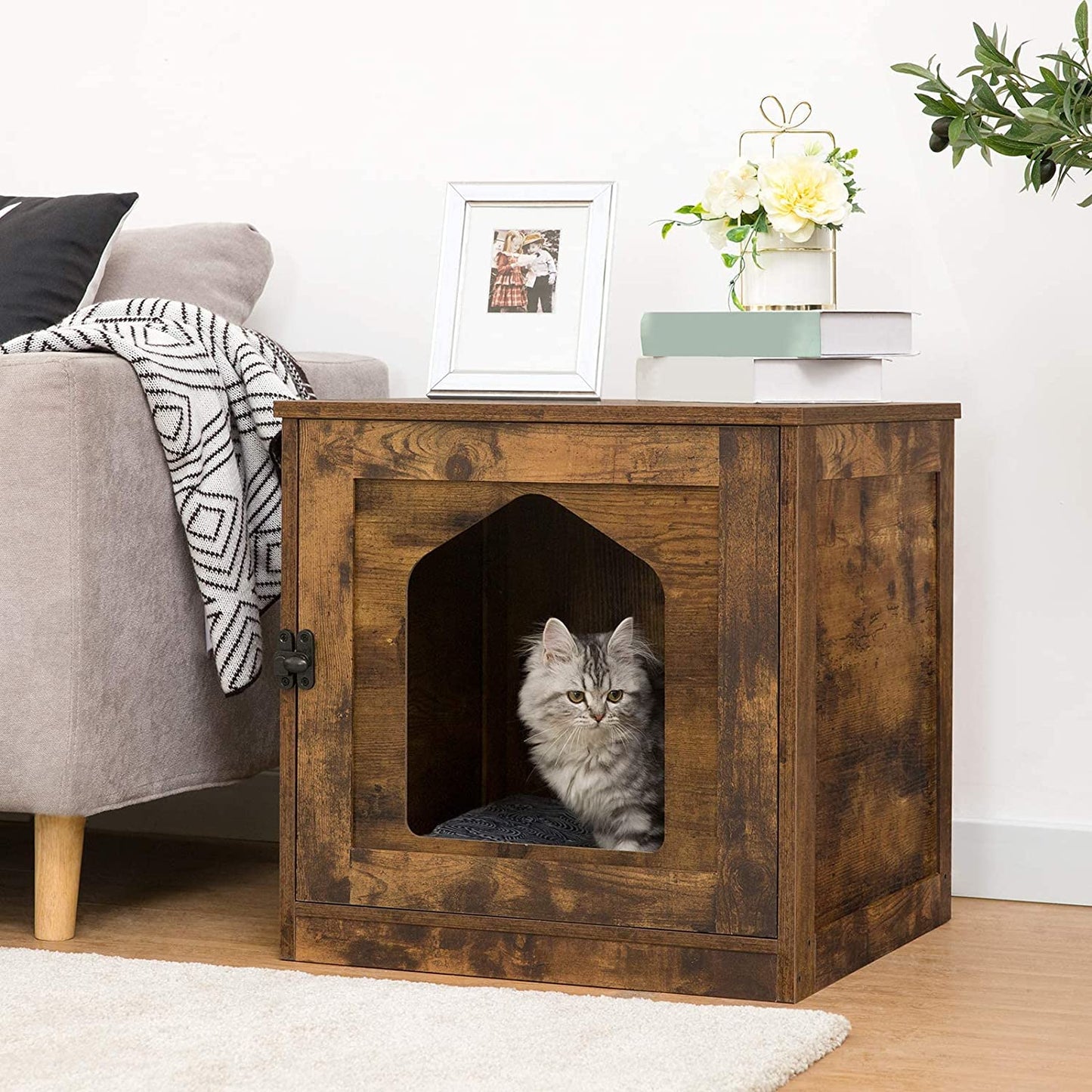 Cat Litter Box Enclosure, Hidden Litter Box Furniture