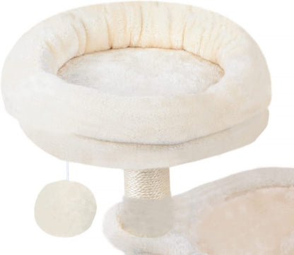 Cat Tree Tower with Luxury Condo, Basket Hammock