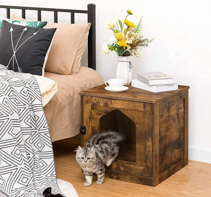 Cat Litter Box Enclosure, Hidden Litter Box Furniture