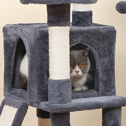 Cat Tree, Small Cat Tower with Soft Plush Perch