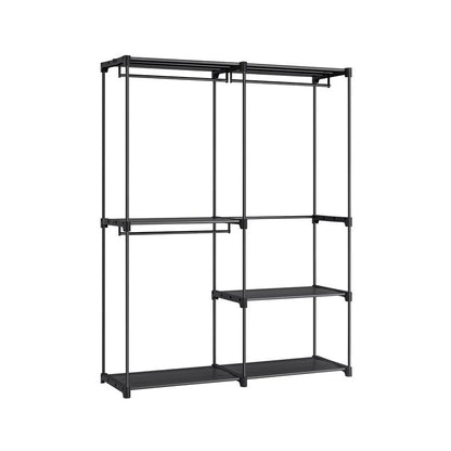 Clothes Rack, Closet Racks for Hanging Clothes, Clothes Wardrobe with 3 Hanging Rods
