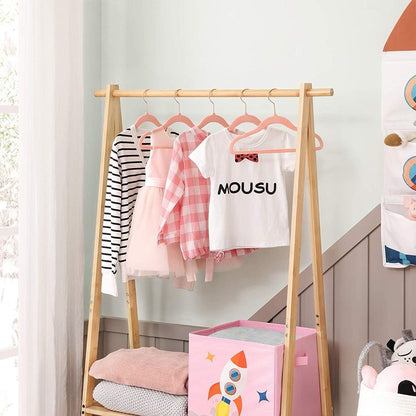 Baby Hangers Pack of 50, Children’s Hangers for Closet with Rose Gold Hooks