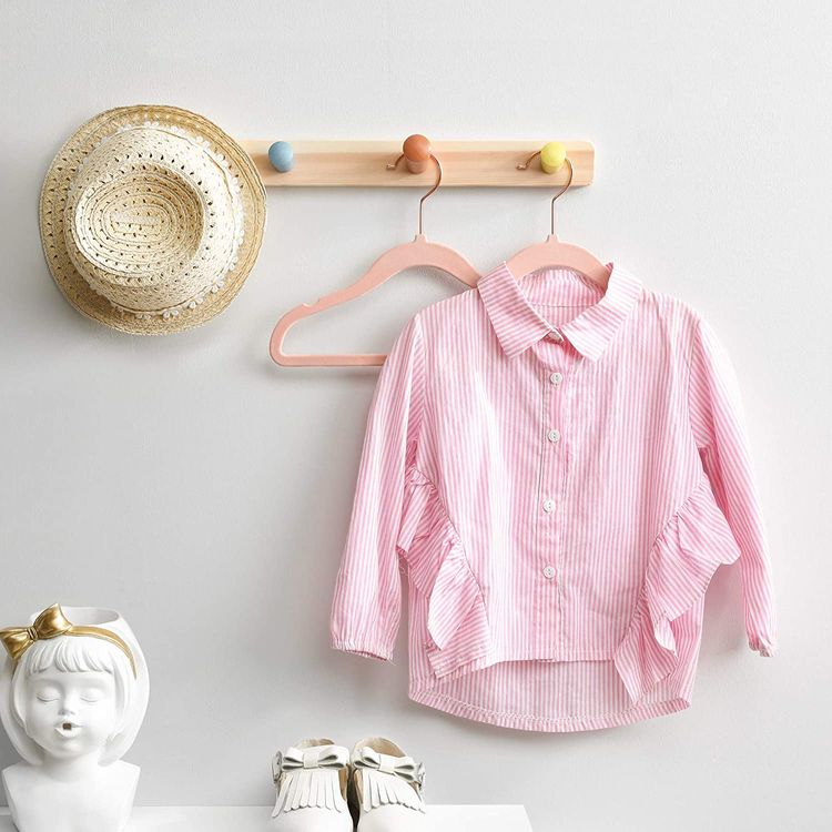 Baby Hangers Pack of 50, Children’s Hangers for Closet with Rose Gold Hooks