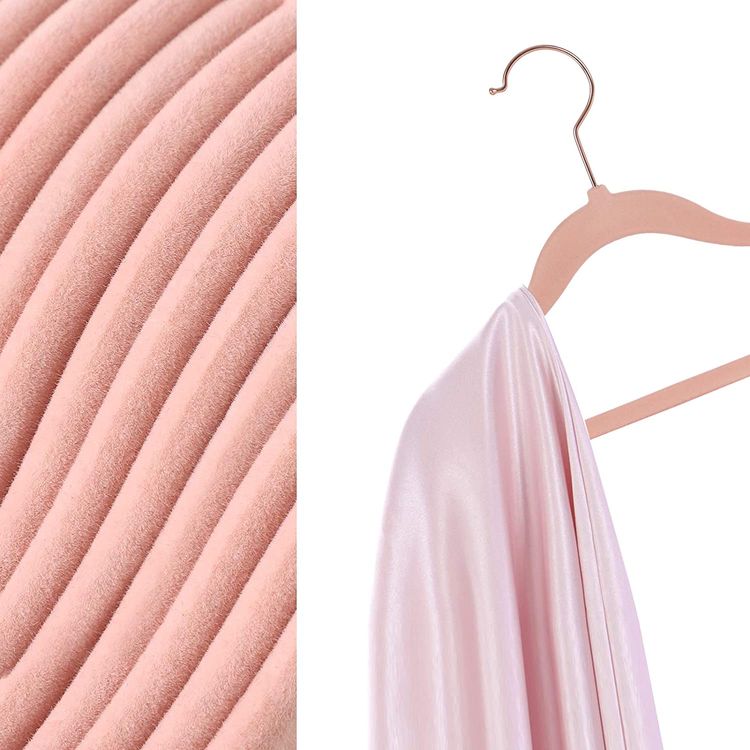 Baby Hangers Pack of 50, Children’s Hangers for Closet with Rose Gold Hooks
