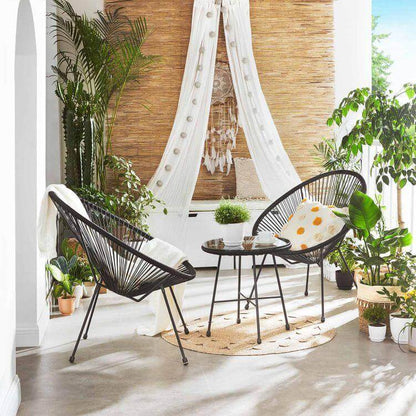 3-Piece Outdoor Acapulco Chair Table Set - HWLEXTRA