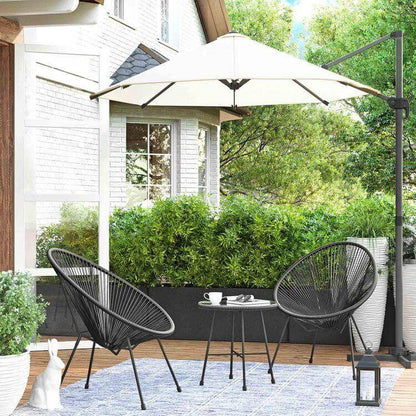 3-Piece Outdoor Acapulco Chair Table Set - HWLEXTRA