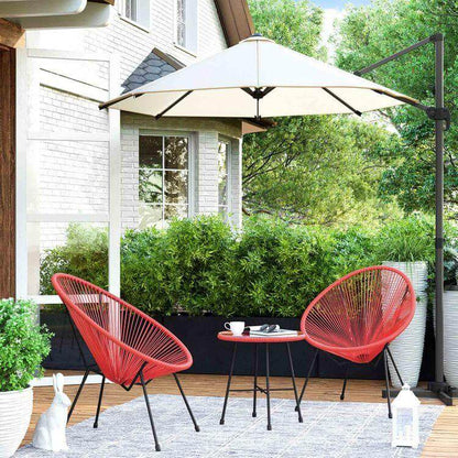 3-Piece Outdoor Acapulco Chair Table Set - HWLEXTRA