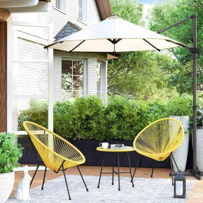 3-Piece Outdoor Acapulco Chair Table Set - HWLEXTRA
